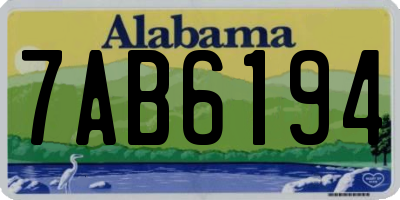 AL license plate 7AB6194