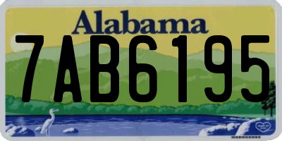 AL license plate 7AB6195
