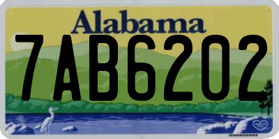 AL license plate 7AB6202