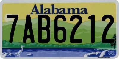AL license plate 7AB6212