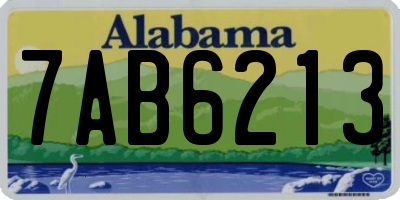 AL license plate 7AB6213