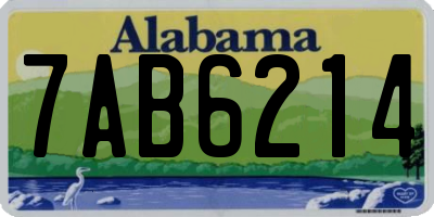 AL license plate 7AB6214