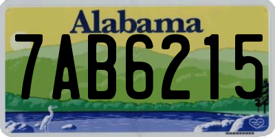 AL license plate 7AB6215