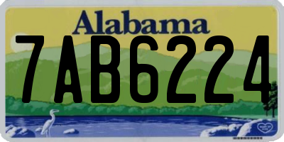 AL license plate 7AB6224