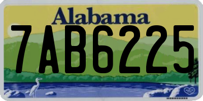 AL license plate 7AB6225