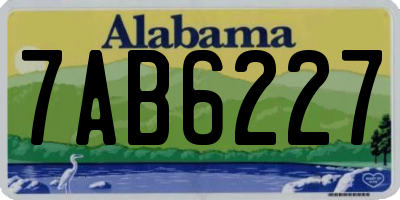 AL license plate 7AB6227