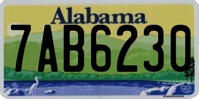AL license plate 7AB6230