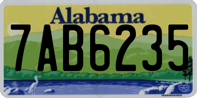 AL license plate 7AB6235