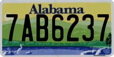 AL license plate 7AB6237