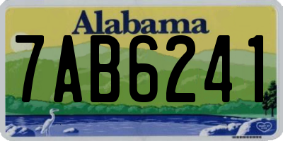 AL license plate 7AB6241