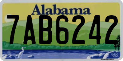 AL license plate 7AB6242