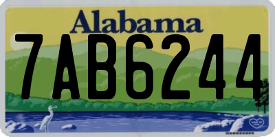 AL license plate 7AB6244