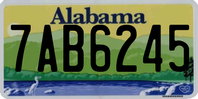 AL license plate 7AB6245