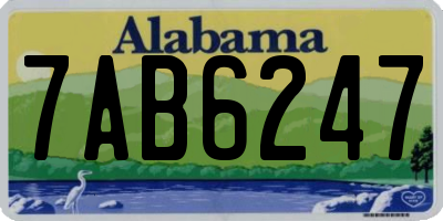 AL license plate 7AB6247
