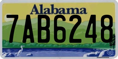 AL license plate 7AB6248