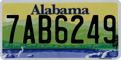 AL license plate 7AB6249