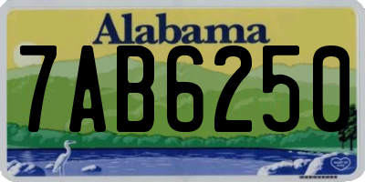 AL license plate 7AB6250