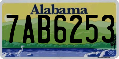 AL license plate 7AB6253