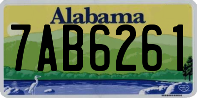 AL license plate 7AB6261