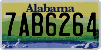 AL license plate 7AB6264