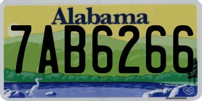 AL license plate 7AB6266