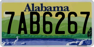 AL license plate 7AB6267