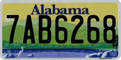 AL license plate 7AB6268