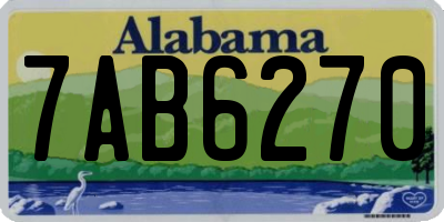 AL license plate 7AB6270