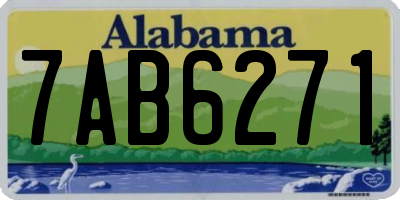 AL license plate 7AB6271
