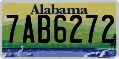 AL license plate 7AB6272