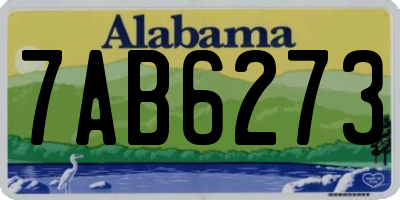 AL license plate 7AB6273