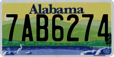 AL license plate 7AB6274