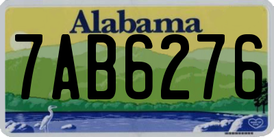 AL license plate 7AB6276