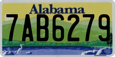 AL license plate 7AB6279