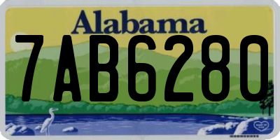 AL license plate 7AB6280