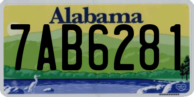 AL license plate 7AB6281