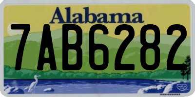 AL license plate 7AB6282