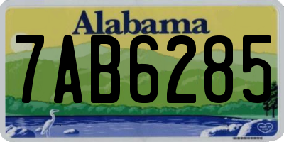AL license plate 7AB6285