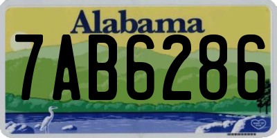 AL license plate 7AB6286