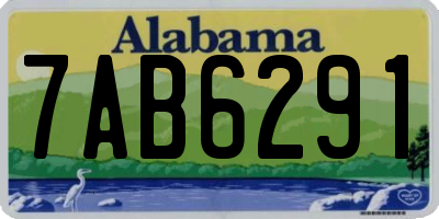 AL license plate 7AB6291