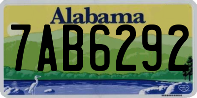 AL license plate 7AB6292