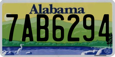 AL license plate 7AB6294