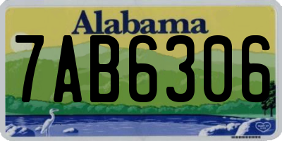 AL license plate 7AB6306