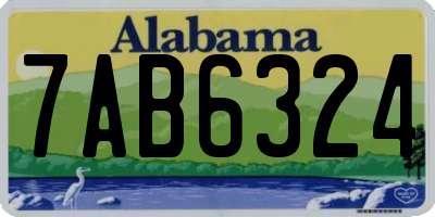AL license plate 7AB6324
