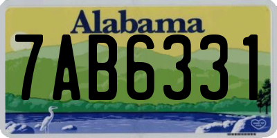 AL license plate 7AB6331