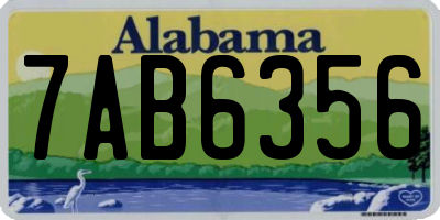 AL license plate 7AB6356