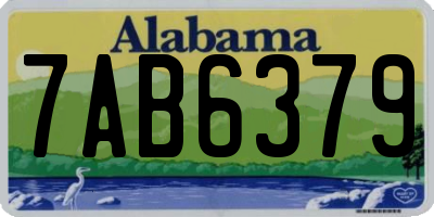 AL license plate 7AB6379