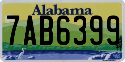 AL license plate 7AB6399