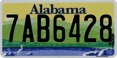 AL license plate 7AB6428