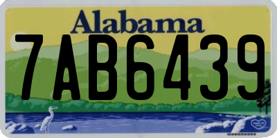 AL license plate 7AB6439